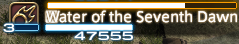 Y'shtola's castbar for Water of the Seventh Dawn